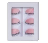 Huudngeje Testa Modello Eyelash Makeup Practice Strumenti di Allenamento per le Ciglia Mannequin Head C