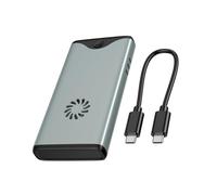 Huudngeje Turbo Ventola da 40 Gbps Disk Rigido SSD Contegno Potente Dissipazione del M. 2 NVME Dual Protocol USB4.0 Drive Housing