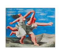 HUUDNHYK Quadr di Picasso Due donne che corrono sulla spiaggia -Picasso Poster e stampe-Riproduzioni di quadri famosi di Picasso-quadri astratta Picasso 72x55cm (29x22in) Senza cornice