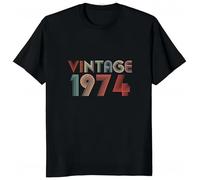 huUKH7HGT 1974 Vintage Man T-Shirt Black S