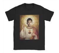 huUKH7HGT Charles Leclerc Jesus T Shirts Black M