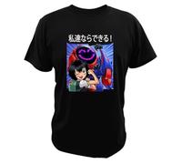 huUKH7HGT Peni Parker T Shirt Siperman Into The SpiderVerse Men T Shirt Black 3XL
