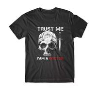 huUKH7HGT Skull Doctor T-Shirt Black XXL