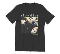 huUKH7HGT Slowdive Tour 90s Men's Women's T-Shirts Black XXL