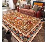 HUUMAGIC Tappeto per soggiorno retrò floreale astratto grande tappeto decorazione per la casa stile pastorale etnico camera da letto, CC199, QD, 140 x 200 cm