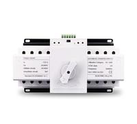 HUUOQIWY ATS 4P 125A 3 fasi, 4 fili, 230 V, tipo MCB, Dual Power Automatic Transfer Switch TOQ3-4P/125 PV City Power Generator 1 pezzo