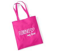 huuraa acquirente Florence my love Borsa regalo in juta fucsia 10 litri cotone Florence my love Attenzione