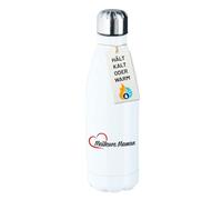 Huuraa borraccia in acciaio inox Meilleure Maman Bottiglia regalo bianca 500ml in acciaio inox Meilleure Maman Presente