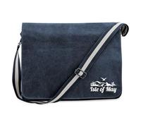 Huuraa Borsa a tracolla Isle of May Borsa regalo per laptop Vintage Navy 14 litri in tela Isle of May Presente