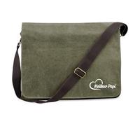 Huuraa borsa per computer portatile Meilleur Papi Borsa a tracolla regalo verde militare 14 litri tela Meilleur Papi souvenir
