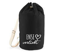 Huuraa borsone Ense verliebt Zaino regalo nero 20 litri cotone Ense verliebt Presente