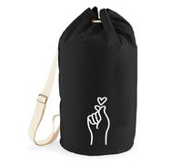 Huuraa borsone K-Pop Zaino regalo nero 20 litri cotone K-Pop Presente