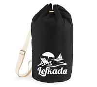 Huuraa borsone Lefkada Zaino regalo nero 20 litri cotone Lefkada Presente