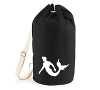 Huuraa borsone Tritone Zaino regalo nero 20 litri cotone Tritone Presente