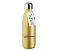 Huuraa bottiglia sportiva Meilleure Maman Bottiglia regalo glitter oro 500ml acciaio inossidabile Meilleure Maman souvenir
