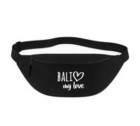 Huuraa marsupio Bali my love Borsa a tracolla regalo nera 2,5 litri Bali my love Presente