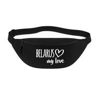 Huuraa marsupio Belarus my love Borsa a tracolla regalo nera 2,5 litri Belarus my love Presente