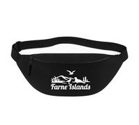 Huuraa marsupio Farne Islands Borsa a tracolla regalo nera 2,5 litri Farne Islands Presente