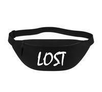 Huuraa marsupio Lost Jugendwort Borsa a tracolla regalo nera 2,5 litri Lost Jugendwort Presente