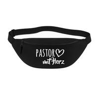 Huuraa marsupio Pastor mit Herz Borsa a tracolla regalo nera 2,5 litri Pastor mit Herz Presente