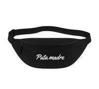 Huuraa marsupio Puta madre Borsa a tracolla regalo nera 2,5 litri Puta madre Presente