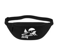 Huuraa marsupio Sicily Borsa a tracolla regalo nera 2,5 litri Sicily Presente