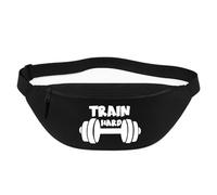 Huuraa marsupio Train hard Hantel Borsa a tracolla regalo nera 2,5 litri Train hard Hantel Presente