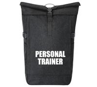 Huuraa zaino da corriere Personal Trainer Training Zaino regalo nero melange 30-44 litri roll-top fairtrade Personal Trainer Training Presente