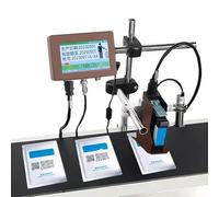 HUVIOVED Codificatrice Automatica da 12,7 mm/25,4 mm per Linea di Produzione,codificatrice a Getto d'inchiostro/Codificatrice a Getto d'inchiostro in Linea con Schermo Touch,12.7mm