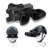 HUVIOVED Occhiali per La Visione Notturna Montati sulla Testa per Adulti, 4K Digitale A Infrarossi per Visione Notturna Binoculare/Monoculare con Scheda di Memoria da 32G, Senza Casco