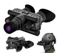 HUVIOVED Visore Notturno, Monoculare per Visione Notturna da Montare sul Casco per Adulti, Binocolo di Livello Militare con Zoom Digitale 8X, 4K UHD 40MP, 5 Livelli di Infrarossi