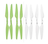 HUVNEXA 1/2/4 paia di viti di base dell'elica a sgancio rapido, eliche pieghevoli, lame, accessori, for HUBSAN, Zino H117S, drone RC for aeromobili Elica per droni(Green white 4 pairs)