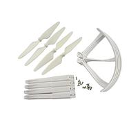 HUVNEXA 1 set 4 pezzi eliche di protezione for carrello atterraggio, for MJX B3 Bugs 3 Brushless RC Quadcopter Drone Elica per droni(White)