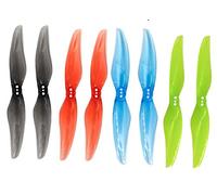 HUVNEXA 12 paia di eliche 4024 a 2 pale e 3 fori da 1,5 mm 4x2,4 CW CCW corsa, for for motori brushless MINI, FPV Pale di ricambio per elica di droni(12pair Color mix)