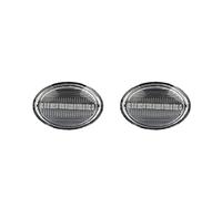HUVNEXA 2 Pezzi indicatori di direzione Laterali Ambra dinamici, for Fiat, 500, for Maserati GranCabrio Granturismo Quattroporte Fit, for Ford, KA RU8 Indicatore di direzione(Dynamic Clear Case)