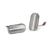 HUVNEXA 2 Pezzi indicatori di direzione Streamer con Emark 12V Luce Laterale dinamica indicatore Laterale Lampeggiante Lampada Che scorre, for Nissan, Qijun Indicatore di direzione(Schwarz)