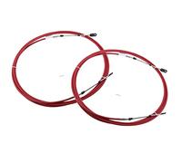 HUVNEXA 2 X Cavo di comando remoto del cambio dell'acceleratore sostituisce le parti motore delle barche marine, for, sterzo della barca rosso 8 piedi Cavo di prolunga elettrico marino