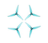 HUVNEXA 20 pezzi/10 paia di eliche a 3 pale/tripala, for drone FPV Nazgul F5, parte da 5 pollici con foro montaggio mm Elica per droni(Crystal blue)