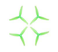 HUVNEXA 20 pezzi/10 paia di eliche a 3 pale/tripala, for drone FPV Nazgul F5, parte da 5 pollici con foro montaggio mm Elica per droni(Crystal green)