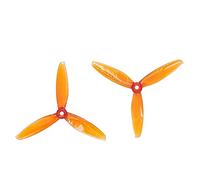 HUVNEXA 24 pezzi/12 paia 5043 Elica 3 pale CW CCW FPV Racing Drone Freestyle Sky Color T5043C 5x4, pollici PC Elica per droni(Orange)