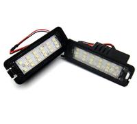 HUVNEXA 2x LED Luce Targa Bianca Canbus, for CC, for EOS, for Golf, VI VII, for POLO, for Scirocco, for T-ROC, Altea XL Exeo Ibiza Leon, for Superb Luce targa auto
