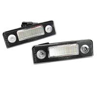 HUVNEXA 2x LED Luce Targa Bianco Canbus, for 2004-13, for Octavia, II station wagon 1Z 2006-15 Roomster 5J Luce targa auto