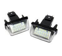 HUVNEXA 2x LED Luce Targa Bianco Canbus, for 206 207 307 308 406 407 SW 5008, for Partner, Expert Rifter Traveller Proace portellone singolo Luce targa auto