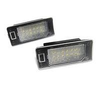HUVNEXA 2x LED Luce Targa Bianco Canbus, for Ateca, formentor Ibiza IV ST Fabia Kamiq, for Octavia, Rapid, for Superb Yeti Luce targa auto