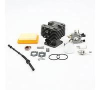 HUVNEXA 35mm 38mm 40mm Cilindro Pistone Carburatore Filtro Aria Tubo Carburante Kit Giardino Decespugliatore Parti, for STIHL, FS120 FS250 FS200 Cilindro per tosaerba(FS250 40MM)