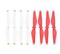 HUVNEXA 4 paia di eliche a sgancio rapido, pale 5332, eliche, pezzi di ricambio durevoli, accessori di ricambio, ala, for DJI, for drone Mavic Air 5332S Elica per droni(Red White)