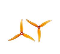HUVNEXA 4 pezzi/2 paia SL 5130 Eliche Freestyle PC Props, for Big Thrust FPV Multirotor Parts RC Drone 5 pollici 3 Pale Elica per droni(Orange)