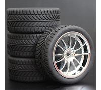 HUVNEXA 4 Pezzi di Pneumatici da Turismo in Gomma Morbida for Auto RC 1/10 Pneumatico per Auto RC(6011-6085)