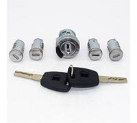 HUVNEXA 5 pezzi set completo serratura bagagliaio porta accensione con chiavi a lama SIP22 cilindro cilindrico, for Fiat, Doblo Cargo Punto Panda 2001-2016 Serratura per portiera auto