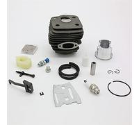 HUVNEXA 54mm Cilindro Pistone Assy Candela Carburante Tubo Filtri Kit di riparazione carburatore Utensili elettrici da giardino, for Husqvarna, 288 Motosega Pistone del cilindro della motosega